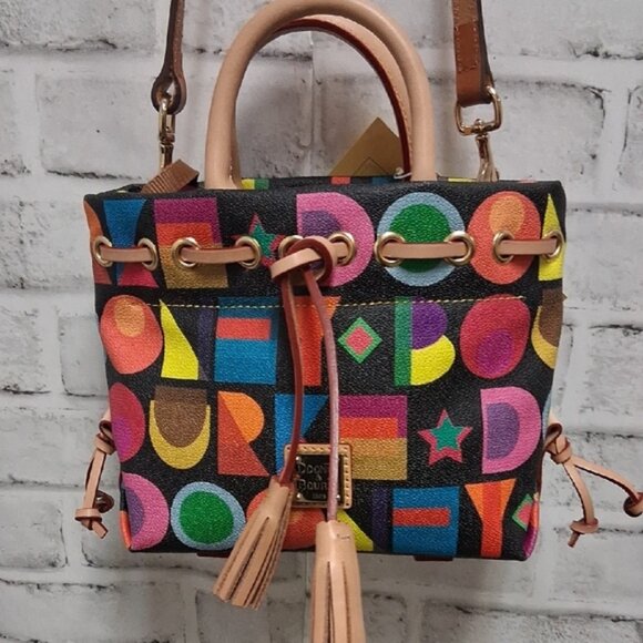 Dooney & Bourke Colorful Geometric Mini Bag - Picture 1 of 6